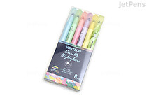 Writech Erasable Highlighter - 6 Pastel Color Set - WRITECH W-822-PASTEL6 Writech Erasable Highlighter - 6 Pastel Color Set - WRITECH W-822-PASTEL6