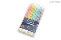 Writech Retractable Highlighter - 6 Color Set - Mild - WRITECH W805S-MILD6 Writech Retractable Highlighter - 6 Color Set - Mild - WRITECH W805S-MILD6