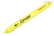 Writech Retractable Highlighter - Neon Yellow - WRITECH W805S-NYE Writech Retractable Highlighter - Neon Yellow - WRITECH W805S-NYE