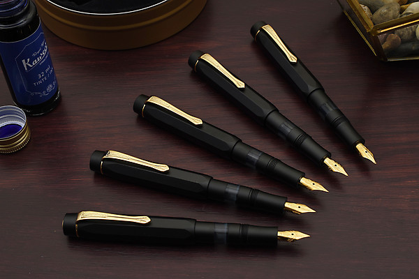 Penna Stilografica Kaweco AL Sport Piston Filler - Starter Set Nero, Pennino M - Foto 7