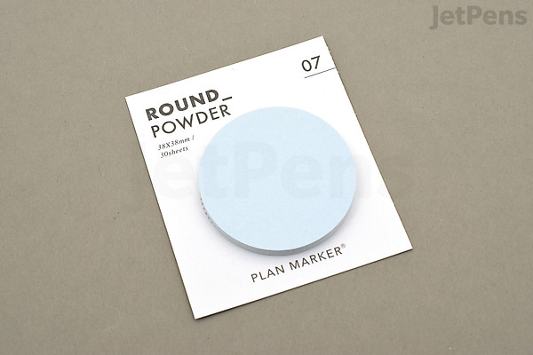 Paperian Plan Marker Sticky Notes - Round - Powder Blue | JetPens