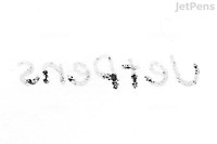 Bleedthrough:  	When ink soaks through the paper, sometimes even onto the next page. Broad-tipped pens and alcohol-based pens are more prone to bleeding.