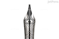 Stub Nib: A specialty nib that is similar to an italic nib, but with rounded edges. It also produces line variation, but the rounded edges result in a smoother writing experience. Italic and stub nib variations are sometimes called “cursive italic” nibs. Some brands use the terms interchangeably.