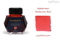 Waterman Audacious Red Ink - 50 ml Bottle | JetPens