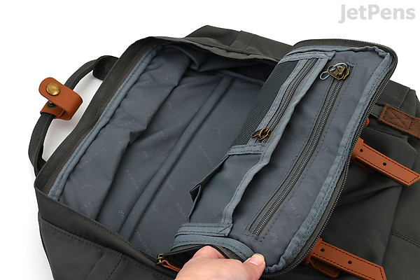 Jetpen Backpack Doughnut Macaroon Standard Backpack - Charcoal x Caramel | JetPens