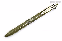 Image of a Writech dual color multi pen with a 0.5 mm tip, featuring an olive green and black body. The pen has a sleek design with a clip near the top.