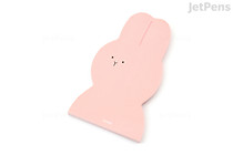 Iconic Animal Memo Pad - Pink Rabbit | JetPens