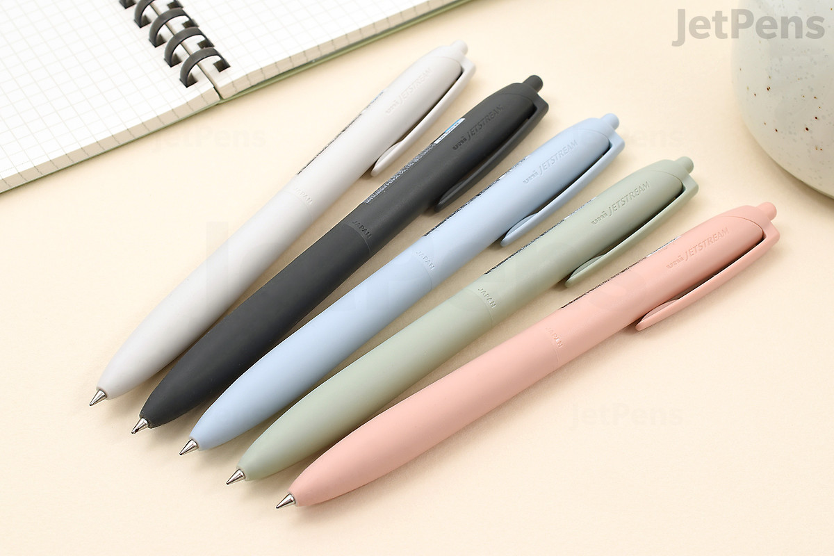 Uni Jetstream Lite Touch Ink Ballpoint Pens features a new formulation of Jetstream ink.