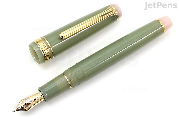 Sailor Pro Gear Slim Fountain Pen Set - Japanese Sweets - Sakuramochi - 14k Fine - Limited Edition - SAILOR 10-2705-260 Sailor Pro Gear Slim Fountain Pen Set - Japanese Sweets - Sakuramochi - 14k Fine - Limited Edition - SAILOR 10-2705-260
