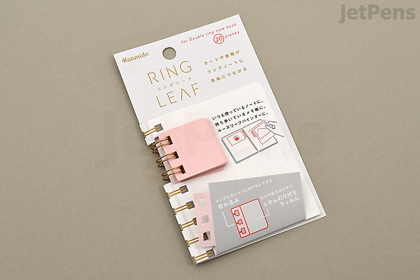 Kanmido Ring Leaf Sticky Notes - Peach | JetPens