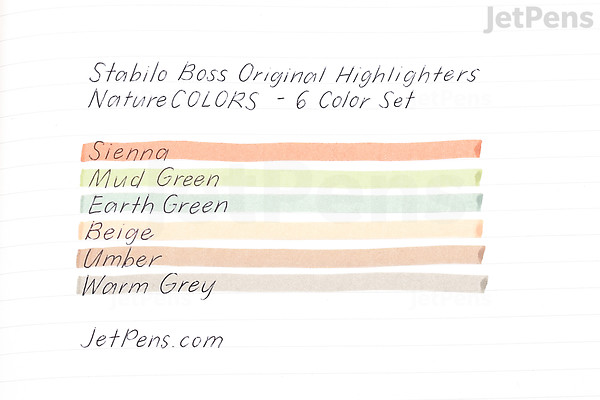 Hex Code Stabilo New Pastel Highlighters Stabilo Boss Original