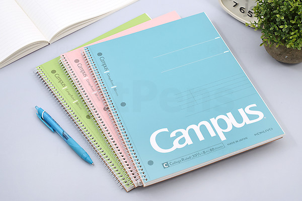 Compus Note Books KOKUYO Campus USA Spiral Notebook - College Ruled - 10.5
