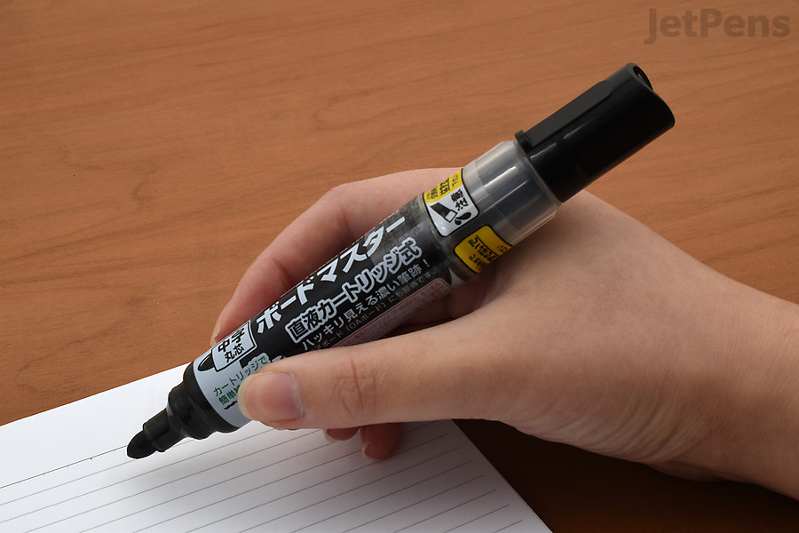 The Pilot Board Master Dry Erase Marker is specially designed to use up every last drop of ink. It can even be refilled.