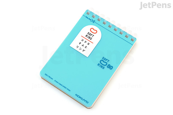 KOKUYO Soft Ring Memo Pad A7 Modified Dotted 6 Mm Rule Light Blue kokuyo-soft-ring-memo-pad-a7-modified-dotted-6-mm-rule-light-blue