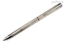 LAMY logo Twin Pen - Ballpoint Pen + 0.5 mm Pencil - Brushed Stainless Steel - LAMY L606 LAMY logo Twin Pen - Ballpoint Pen + 0.5 mm Pencil - Brushed Stainless Steel - LAMY L606