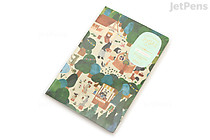 Midori Yuru Log Notebook - B6 - MD Cream - 5 mm Dotted - Forest Animals - MIDORI 15352006 Midori Yuru Log Notebook - B6 - MD Cream - 5 mm Dotted - Forest Animals - MIDORI 15352006