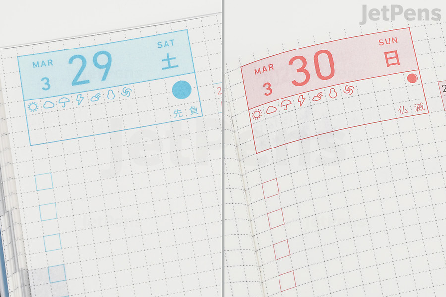 Color-Coded Weekends