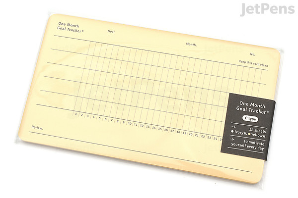 Paperian One Month Goal Tracker - C Type (Vertical) | JetPens