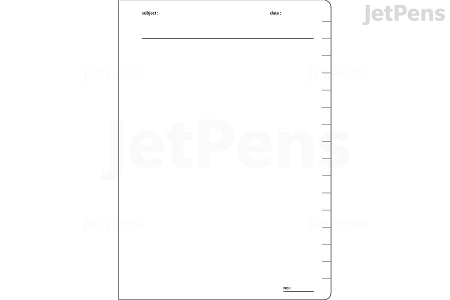 NOLTY Kukuru Binder Notebook Plain Log Loose Leaf Paper Format