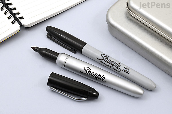 Sharpie Stainless Steel Marker Case - Fine Tip - With 5 Pen Pack | JetPens