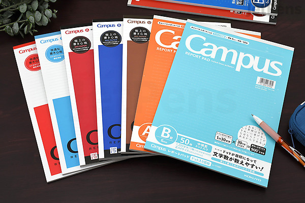 Report Pad A Ruling Japan KOKUYO Campus Report Pad - MIO Paper - A4 - 6 mm Rule - 80 Sheets | JetPens