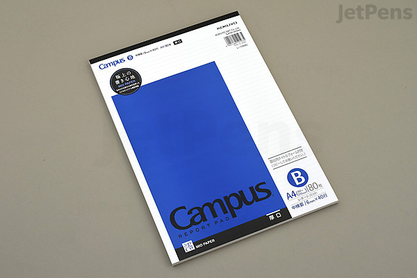 Report Pad A Ruling Japan KOKUYO Campus Report Pad - MIO Paper - A4 - 6 mm Rule - 80 Sheets | JetPens