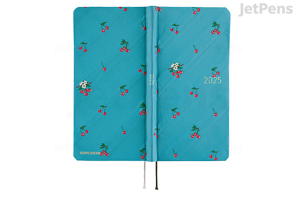 Hobonichi Techo 2025 Weeks Planer - Englisch Bow & Tie Cherry Design