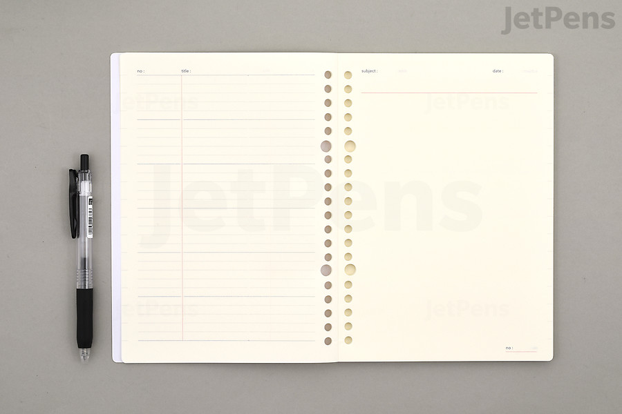 NOLTY Kukuru Binder Notebook Plain Log Loose Leaf Paper size.
