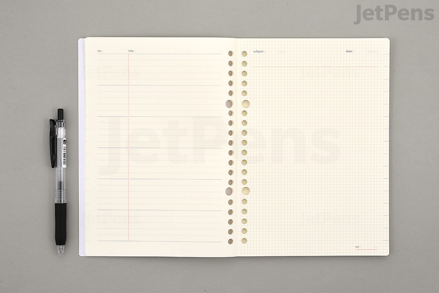 NOLTY Kukuru Binder Notebook Graph Log Loose Leaf Paper size.