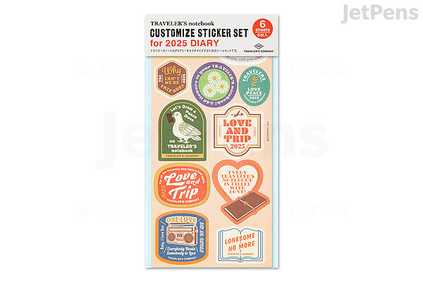 TRAVELER'S COMPANY TRAVELER'S notebook Accessories - Customize Sticker ...