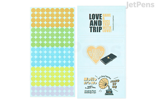 TRAVELER'S COMPANY TRAVELER'S notebook Accessories - Customize Sticker ...