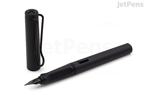 LAMY safari Fountain Pen - Steel Black - Left-Handed - LAMY L0E2SBKLH LAMY safari Fountain Pen - Steel Black - Left-Handed - LAMY L0E2SBKLH