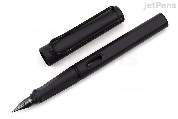 LAMY safari Fountain Pen - Steel Black - Left-Handed - LAMY L0E2SBKLH LAMY safari Fountain Pen - Steel Black - Left-Handed - LAMY L0E2SBKLH