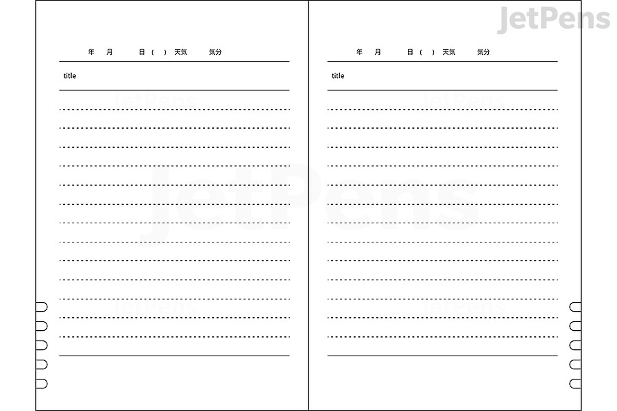 Midori 1 Year 1 Day 1 Page Diary Format