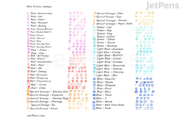 Rubber Stamps Pilot Frixion Erasable Stamp Pilot FriXion Stamp