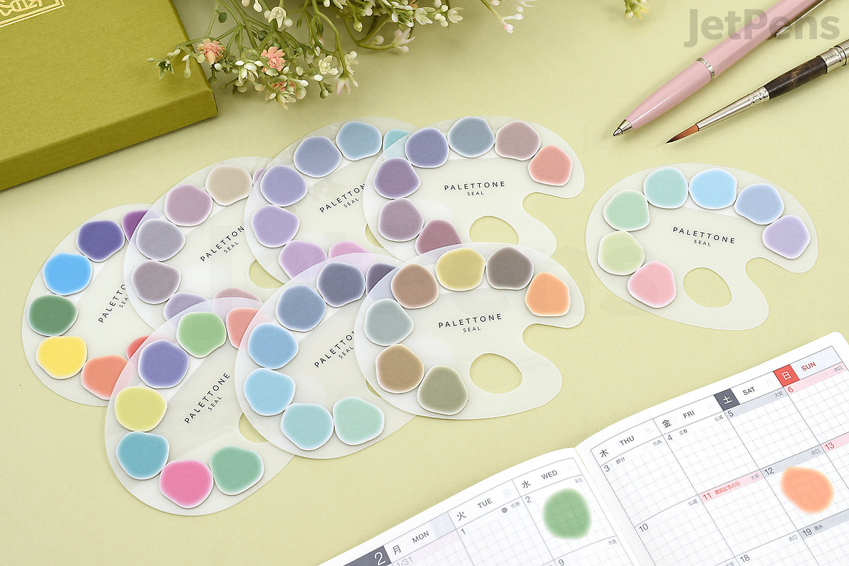 Sun-Star Palettone Stickers are charmingly designed like paint palettes.