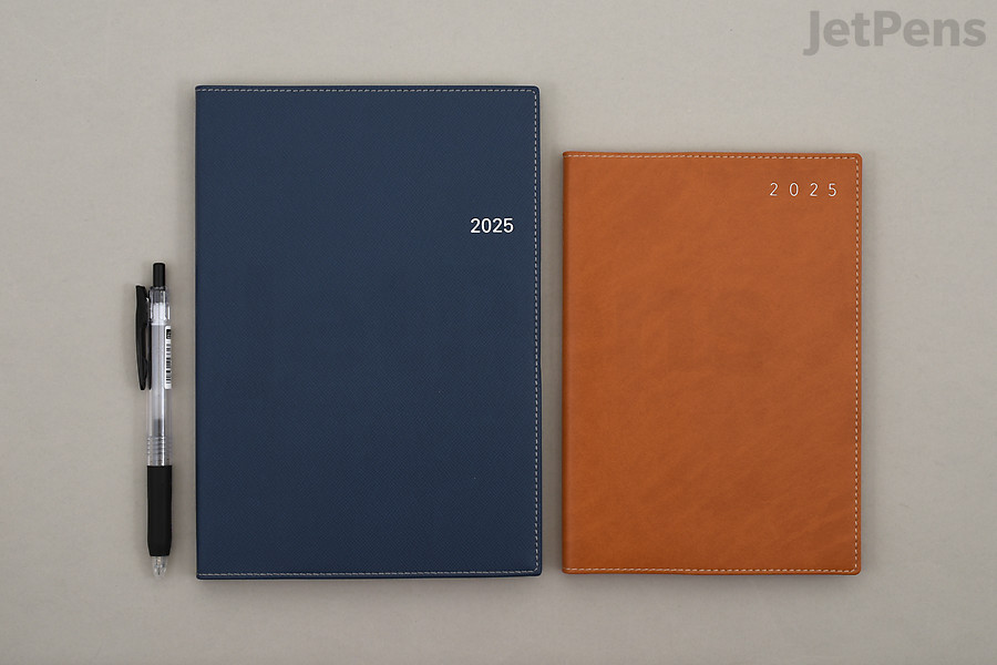 From left to right: NOLTY 6481 Access 5 Weekly Planner A5 & Ecri 8 Weekly Planner B6 sizes. 2025 version shown. Planner cover design may differ slightly year to year.