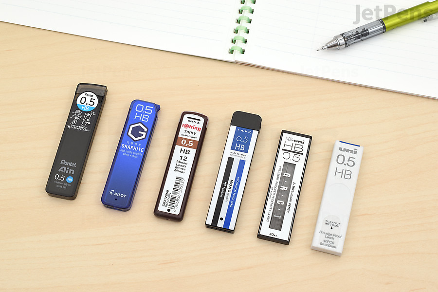 Try our JetPens HB Mechanical Pencil Lead Sampler to find your preferred lead formulation.