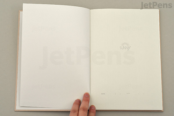 Sunny Log Note Journal - A5 with B6 Mini - Almond Green | JetPens