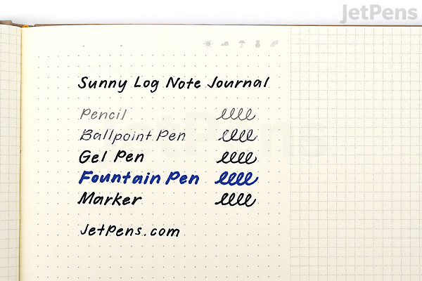 Sunny Log Note Journal - A5 with B6 Mini - Pale Iris | JetPens