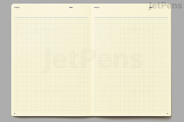 NOLTY Log Type Notebook - A5 - 3.5 mm Grid - Orange | JetPens