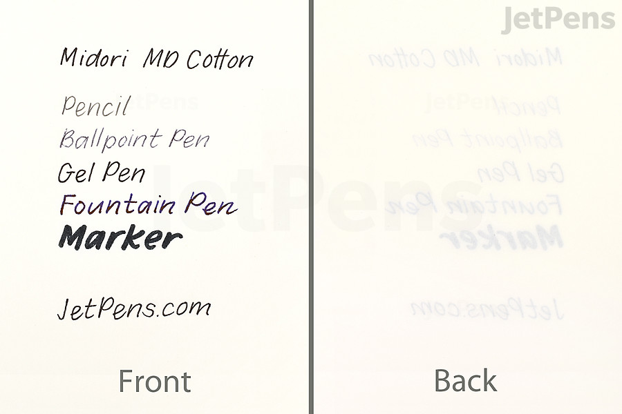 MD Paper Cotton is thicker than standard MD paper.