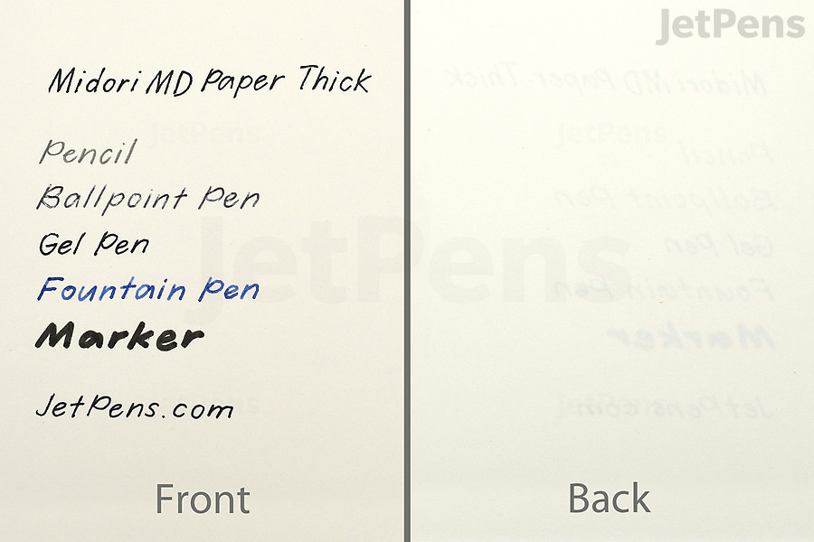 MD Paper Thick is heavier than standard MD paper.