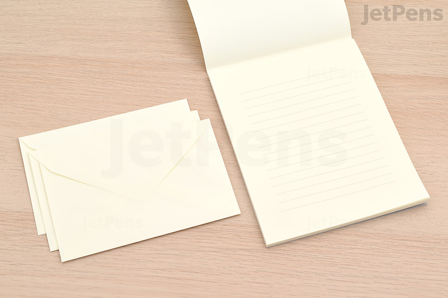 For an elegant letter with vintage flair, use the Midori MD Letter Pad and MD Envelopes.