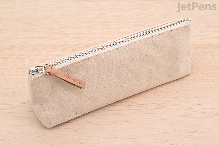 The Midori MD Kurashiki Canvas Pen Case pairs well with MD Notebooks.