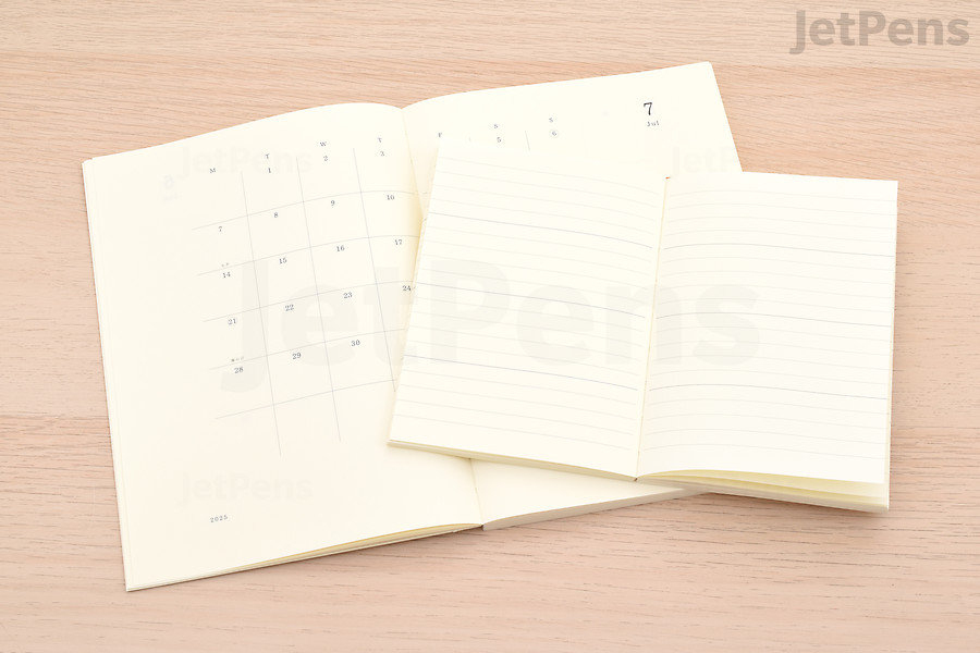 The Midori MD Diary includes monthly calendars and plenty of pages for notes.