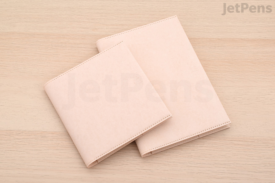 The Midori MD Notebook Hardcover is made of a thick, sturdy paper that supports the notebook.