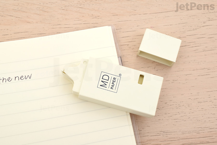 The Midori MD Correction Tape perfectly matches the ivory tone of MD paper.