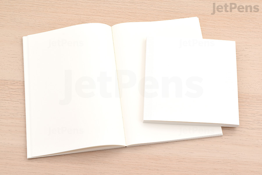 The Midori MD Notebook Cotton is filled with luxurious paper for drawing and journal entries.