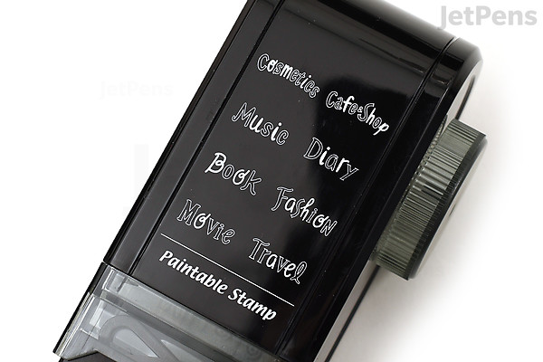 Midori Paintable Rotating Stamp - Self-Inking - Title | JetPens